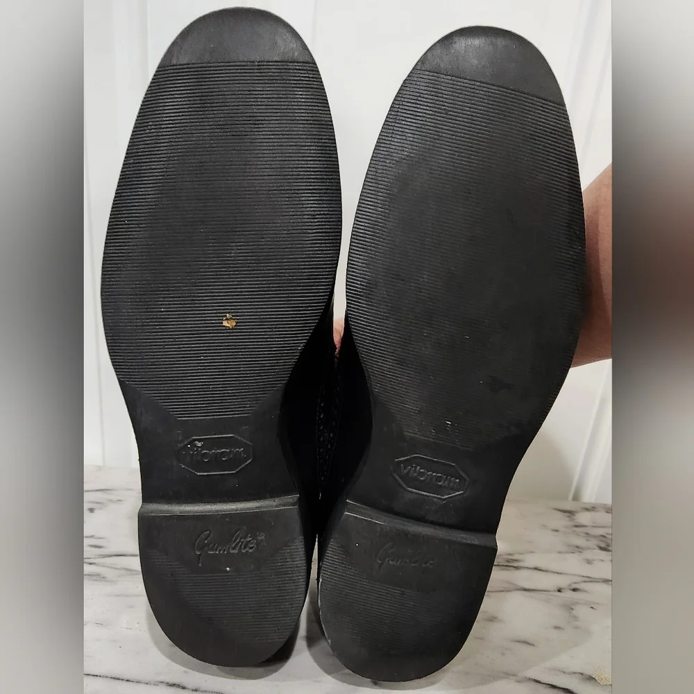 Allen Edmonds black wingtip oxford dress shoes men's size 10.5 D